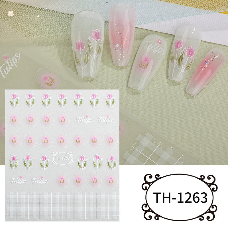 Summer Flower Nail Stickers
